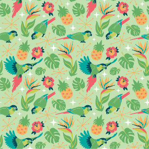 Papel de regalo de loro Tiki
