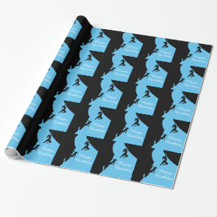 Papel de regalo de los escaladores del feliz