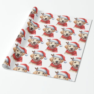 Papel de regalo de los Navidades de Labrador