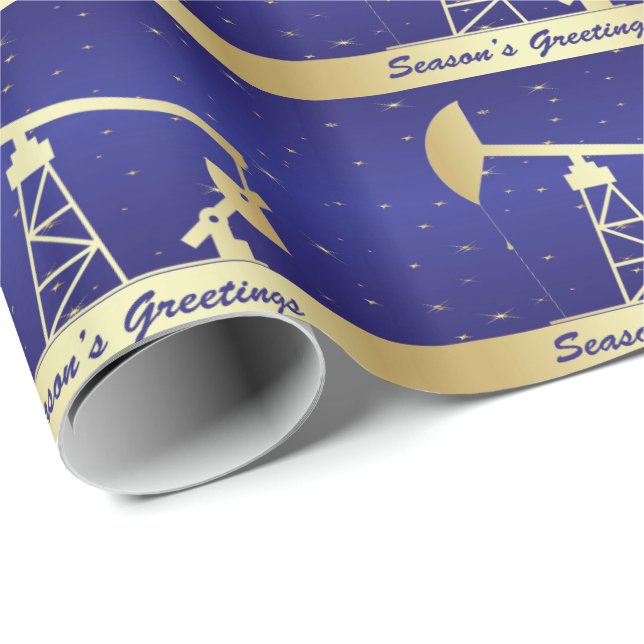 Papel de regalo de los saludos de la estación de (Esquina del rollo)