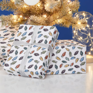 Papel de Regalo de Luces Navideñas