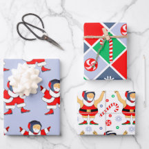 Papel de regalo de lucha libre para vacaciones