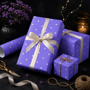 Papel de regalo de lunares azul pizarra medio