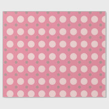Papel de regalo de lunares rosa Pink pika
