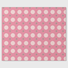Papel de regalo de lunares rosa Pink pika