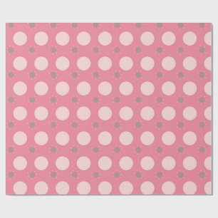 Papel de regalo de lunares rosa Pink pika
