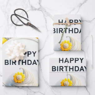 papel de regalo de magdalena y globo