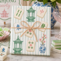 Papel de Regalo de Mahjong Seersucker Set