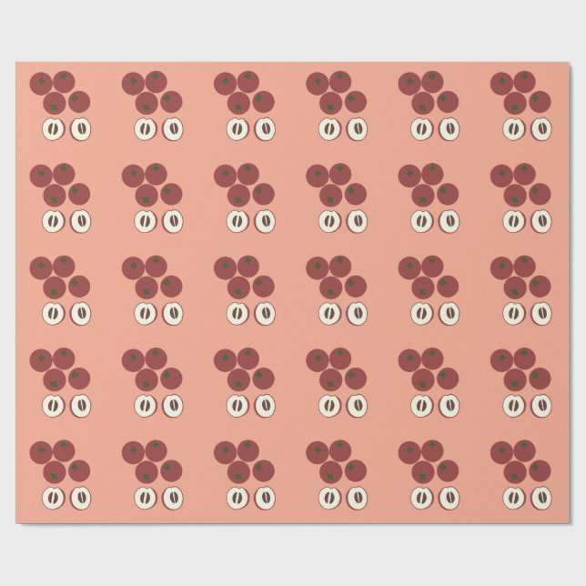 Papel de Regalo de Manzana de Terciopelo (Superficie plana)