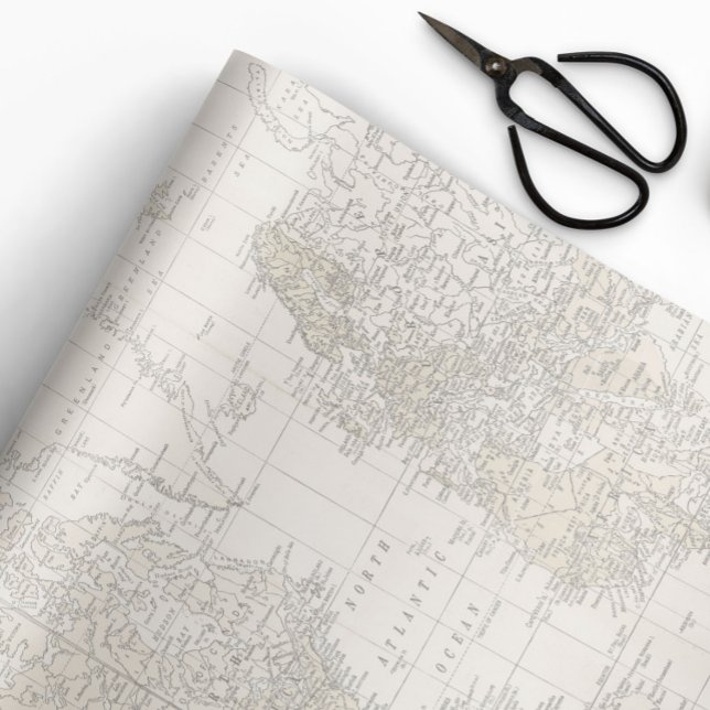 Papel de regalo de mapa antiguo (Subido por el creador)
