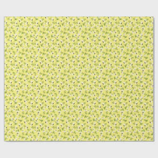 Papel de regalo de margaritas
