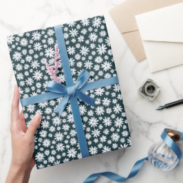 Papel de regalo de margaritas