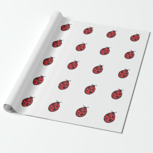 Papel de regalo de mariquita