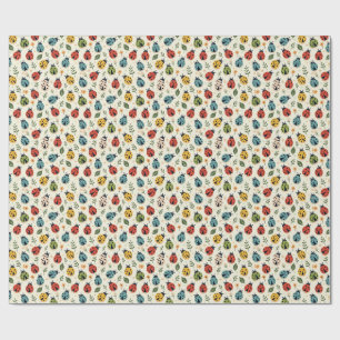 Papel de regalo de mariquita colorida – Multicolor