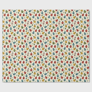 Papel de regalo de mariquita colorida – Multicolor