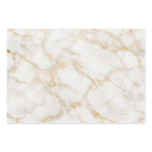 Papel de regalo de mármol blanco y dorado elegante