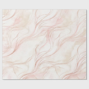 Papel de regalo de mármol italiano rosa oro