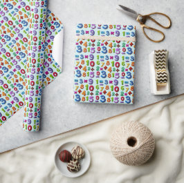 Papel de regalo de matemático