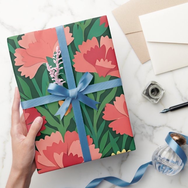 Papel de regalo de Matisse de flores abstractas (Regalar)