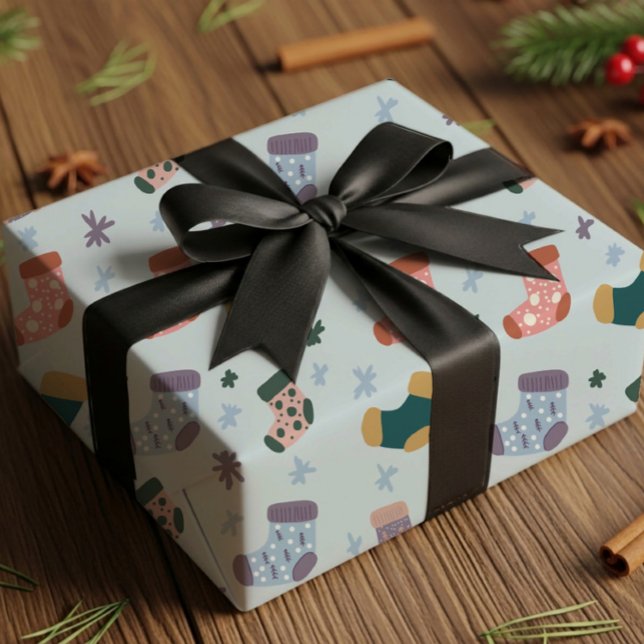 Papel de Regalo de Medias de Navidad (Subido por el creador)