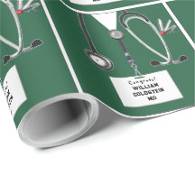 Papel de regalo de médico