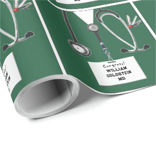 Papel de regalo de médico