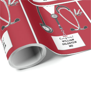 Papel de regalo de médico