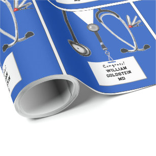 Papel de regalo de médico