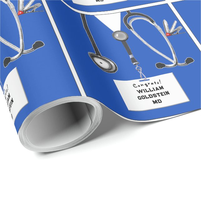 Papel de regalo de médico (Esquina del rollo)