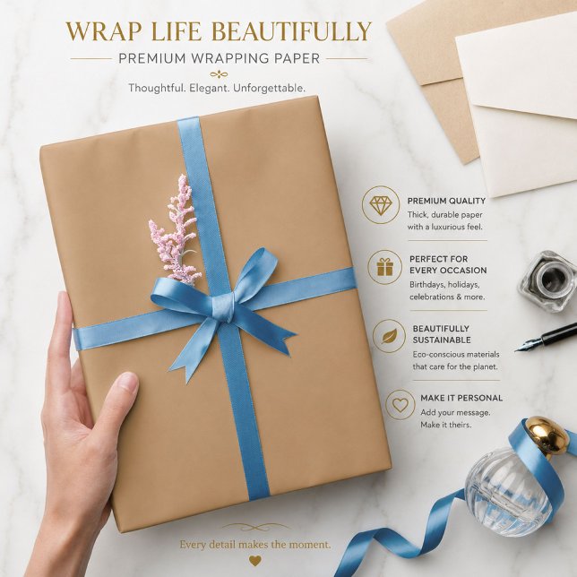 Papel de regalo de melocotón bronceado personaliza (Subido por el creador)