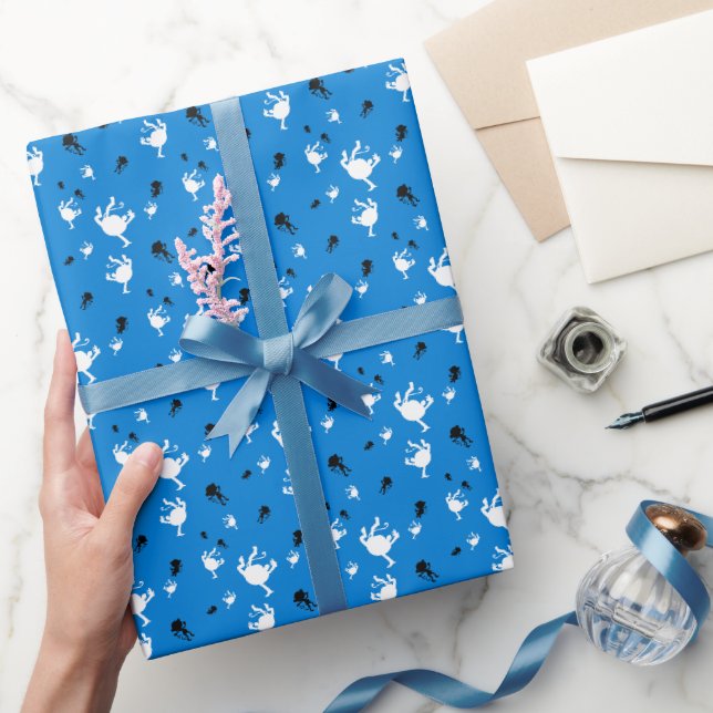 Papel de regalo de mono divertido primate juguetón (Regalar)