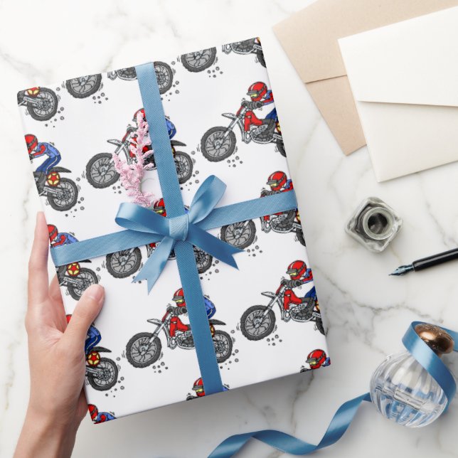 Papel de regalo de Motocross, envoltorio de regalo (Regalar)