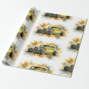 Papel de regalo de Muscle Car americano