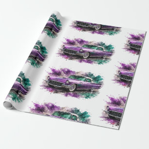 Papel de regalo de Muscle Car americano