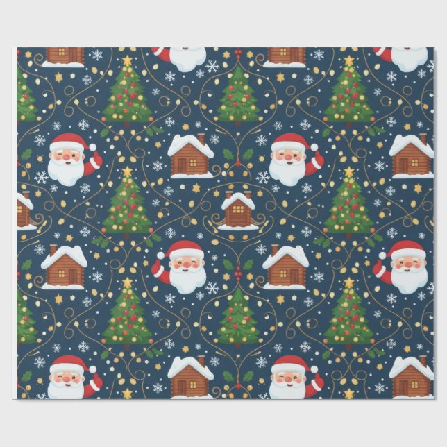 Papel de Regalo de Navidad (Superficie plana)