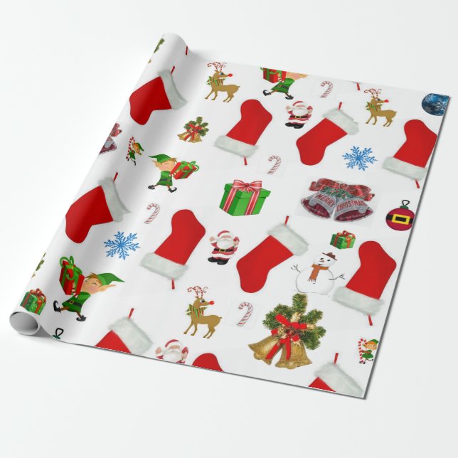 Papel de Regalo de Navidad (Desenrollado)