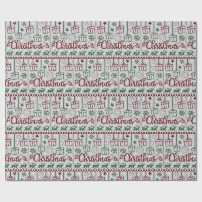 Papel de Regalo de Navidad (Superficie plana)