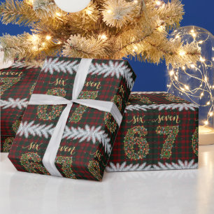 Papel de regalo de Navidad 67 Cuadrillé Divertido 