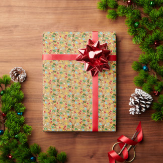 Papel de regalo de Navidad acogedor