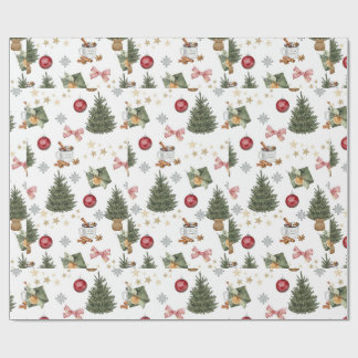 Papel de regalo de Navidad adorable