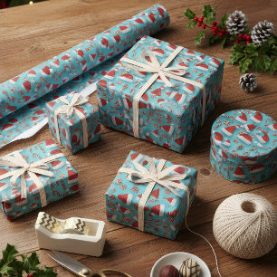 Papel de regalo de Navidad adorable