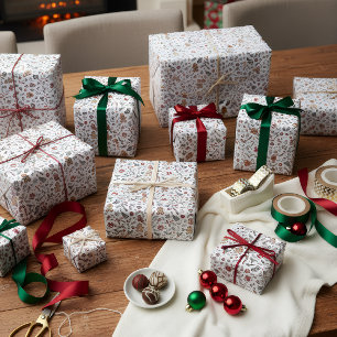 Papel de regalo de Navidad adorable