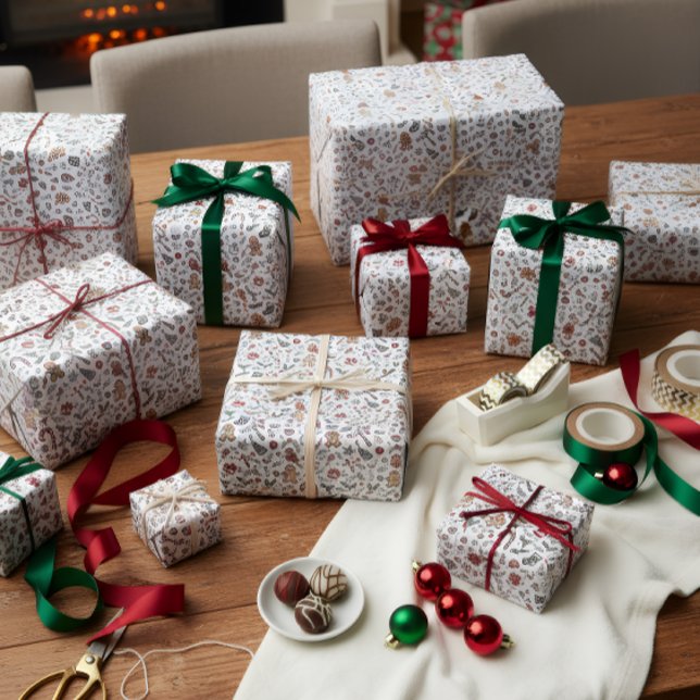 Papel de regalo de Navidad adorable (Subido por el creador)