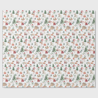 Papel de regalo de Navidad adorable