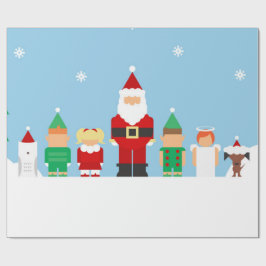 Papel de regalo de Navidad alegre