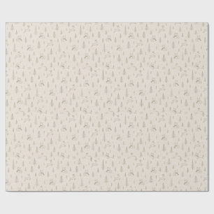 Papel de regalo de Navidad Amigos del bosque acoge