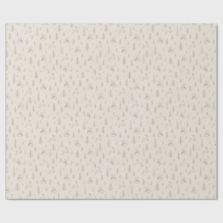 Papel de regalo de Navidad Amigos del bosque acoge
