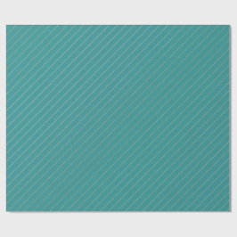 Papel de regalo de Navidad Aqua & Teal con acentos
