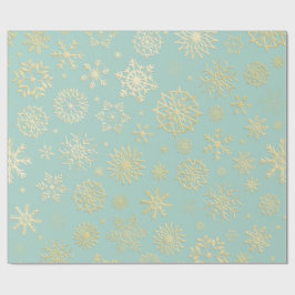 Papel de regalo de Navidad Aqua y Turquesa con ace