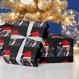 PAPEL DE REGALO DE NAVIDAD BESO DE DONALD TRUMP